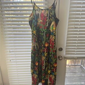 Frida Print Linen Sundress